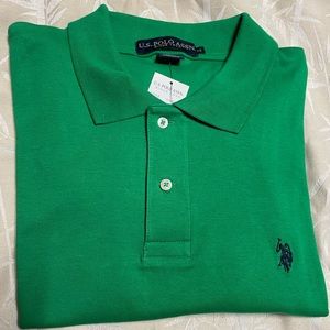 New U.S. Polo Assn Men’s Green Polo Shirt, M